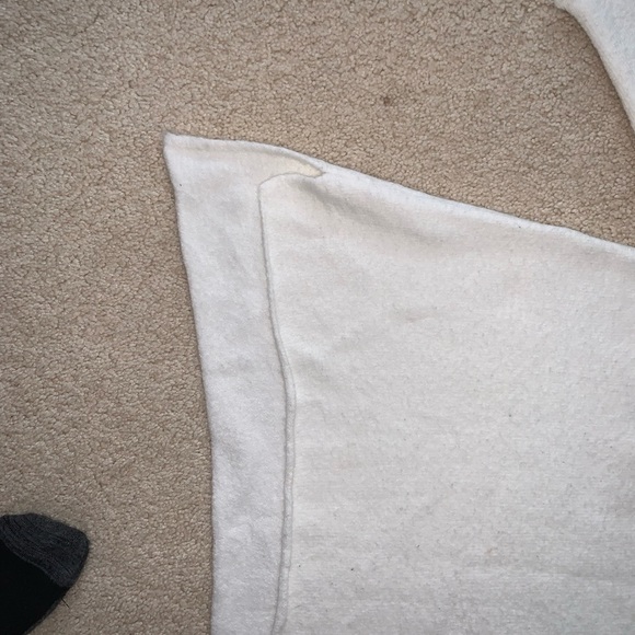 Zara Knit Thick White high neck sweater with velvet button arm detail - Picture 3 of 8